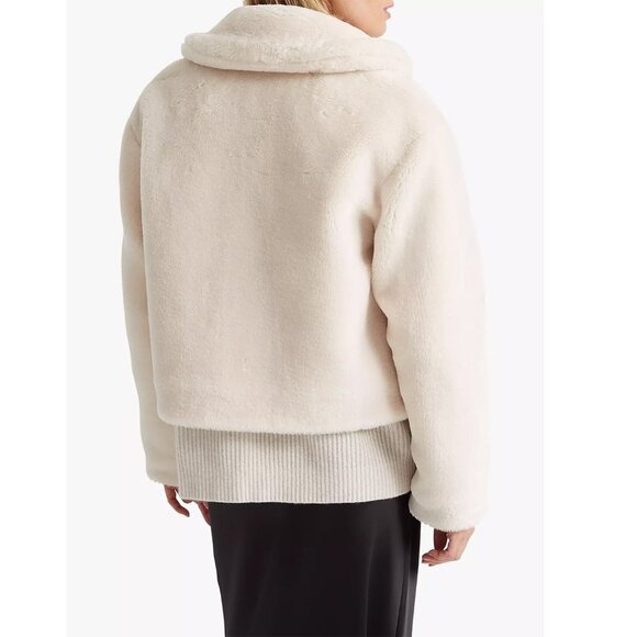 CLUB MONACO Faux Fur Crop Jacket - Picture 3 of 11